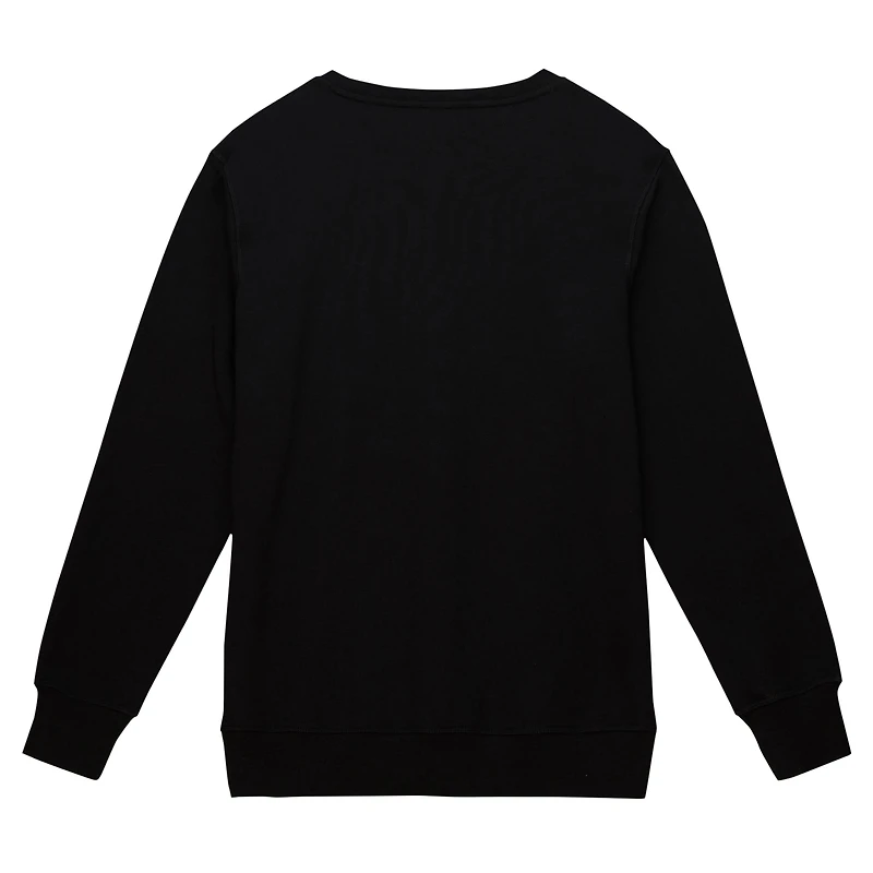 Men's Mitchell & Ness Black Seattle Seahawks Basic Fleece Pullover Sweatshirt
