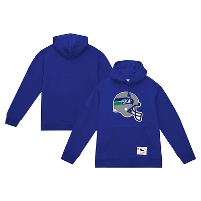 Sweat à capuche vintage pour homme Mitchell & Ness Royal Seattle Seahawks