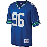 Maillot réplique Mitchell & Ness Cortez Kennedy Royal Seattle Seahawks Legacy pour hommes