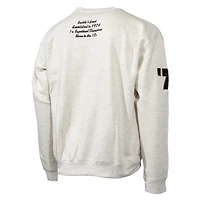 Men's Mitchell & Ness Oatmeal Seattle Seahawks Varsity Oversized Pullover Sweatshirt