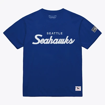 T-shirt classique Mitchell & Ness Royal Seattle Seahawks pour homme