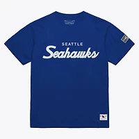 T-shirt classique Mitchell & Ness Royal Seattle Seahawks pour homme