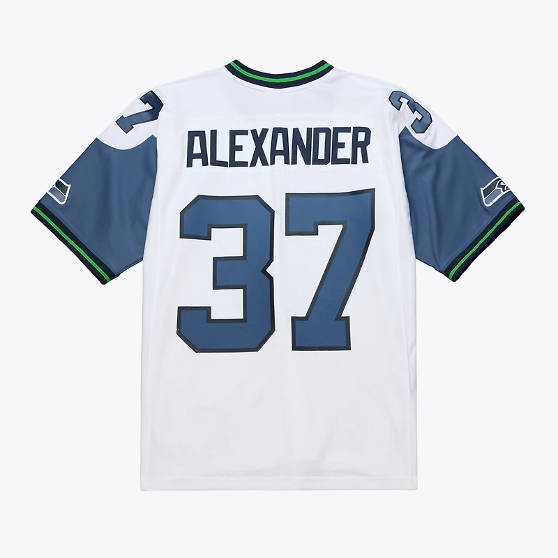 Men's Mitchell & Ness Shaun Alexander White Seattle Seahawks 2005 Legacy Throwback Replica Jersey