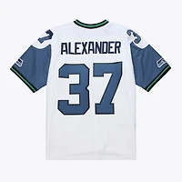 Men's Mitchell & Ness Shaun Alexander White Seattle Seahawks 2005 Legacy Throwback Replica Jersey
