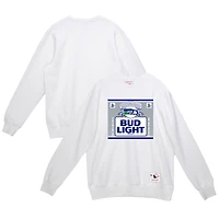 Sweat-shirt à capuche blanc The Crest des Seattle Seahawks de Mitchell & Ness x Bud Light pour homme