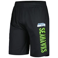 Short d'entraînement MSX by Michael Strahan noir pour hommes des Seahawks de Seattle