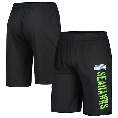 Short d'entraînement MSX by Michael Strahan noir pour hommes des Seahawks de Seattle