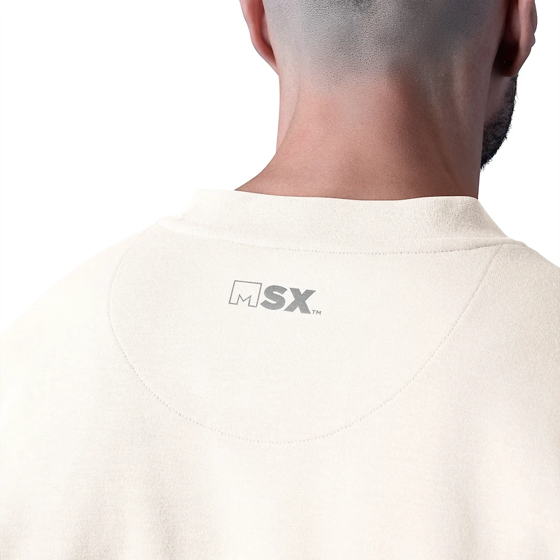 Sweat-shirt blanc MSX by Michael Strahan pour homme, motif tri-mélange des Seattle Seahawks