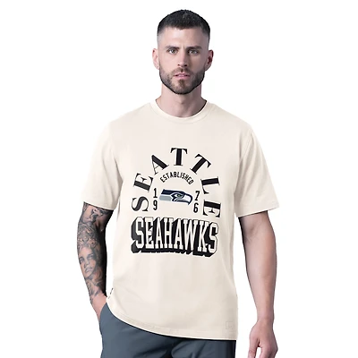 Men's MSX by Michael Strahan White Seattle Seahawks Whiteout Vintage T-Shirt