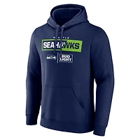 Sweat à capuche bleu marine Seattle Seahawks NFL x Bud Light pour hommes