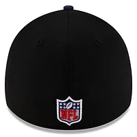 Casquette 39THIRTY Flex New Era noire/bleu marine universitaire pour homme, Seattle Seahawks, draft NFL 2025