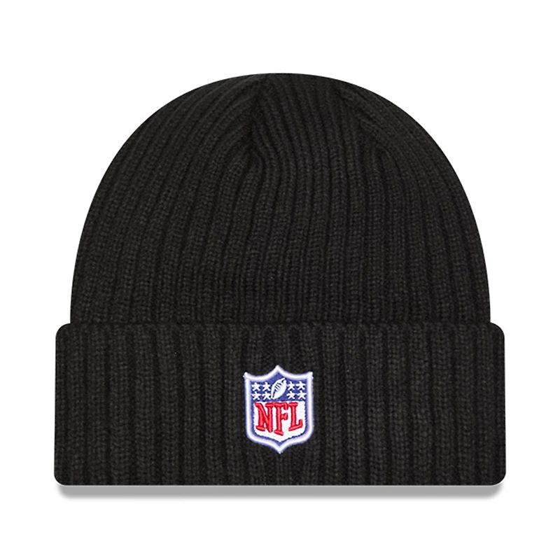 Bonnet en tricot à revers NFL Crucial Catch 2024 Seattle Seahawks New Era noir pour homme