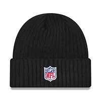Bonnet en tricot à revers NFL Crucial Catch 2024 Seattle Seahawks New Era noir pour homme