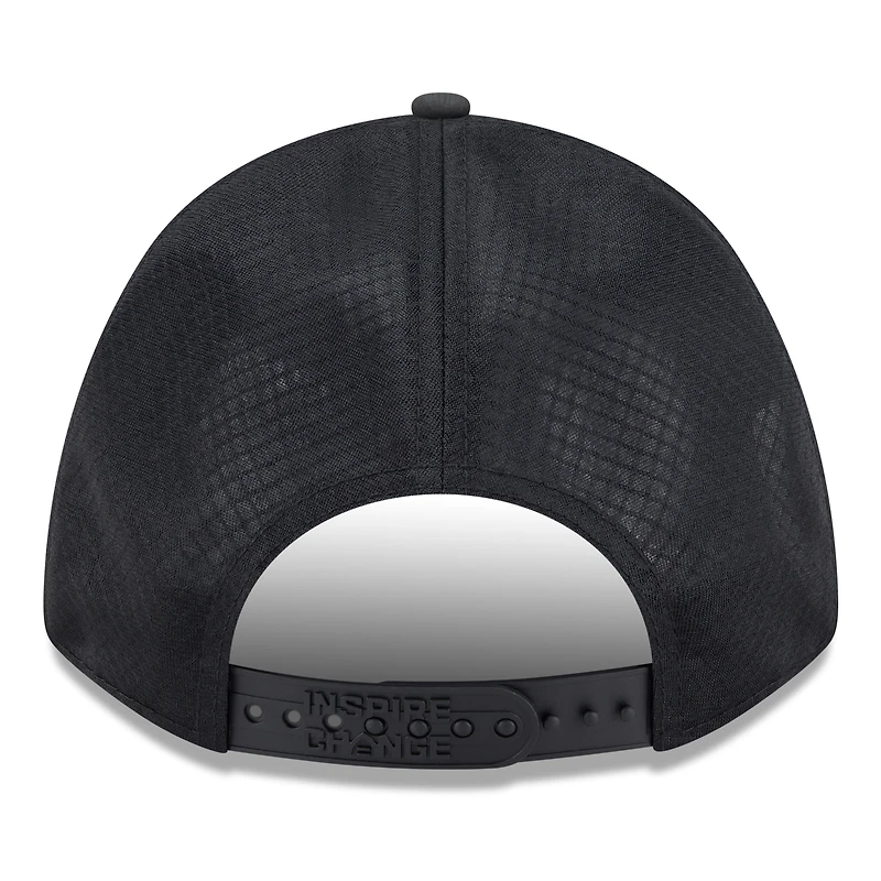 Casquette ajustable New Era noire Seattle Seahawks 2025 Inspire Change 9FORTY M-Crown pour homme