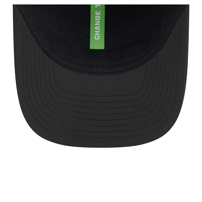 Men's New Era Black Seattle Seahawks 2025 Inspire Change 9FORTY M-Crown Adjustable Hat