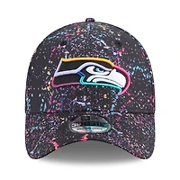 Men's New Era  Black Seattle Seahawks 2025 NFL Crucial Catch 39THIRTY Flex Hat