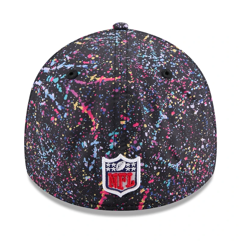Men's New Era  Black Seattle Seahawks 2025 NFL Crucial Catch 39THIRTY Flex Hat