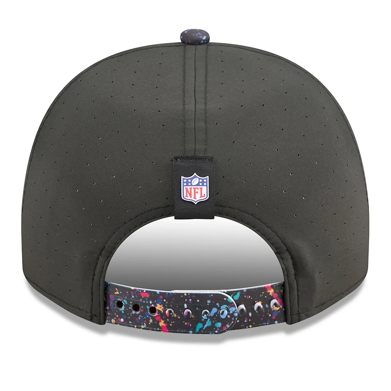 Casquette snapback 9FIFTY Crucial Catch NFL 2025 New Era noire pour homme des Seattle Seahawks