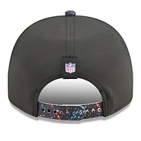 Casquette snapback 9FIFTY Crucial Catch NFL 2025 New Era noire pour homme des Seattle Seahawks