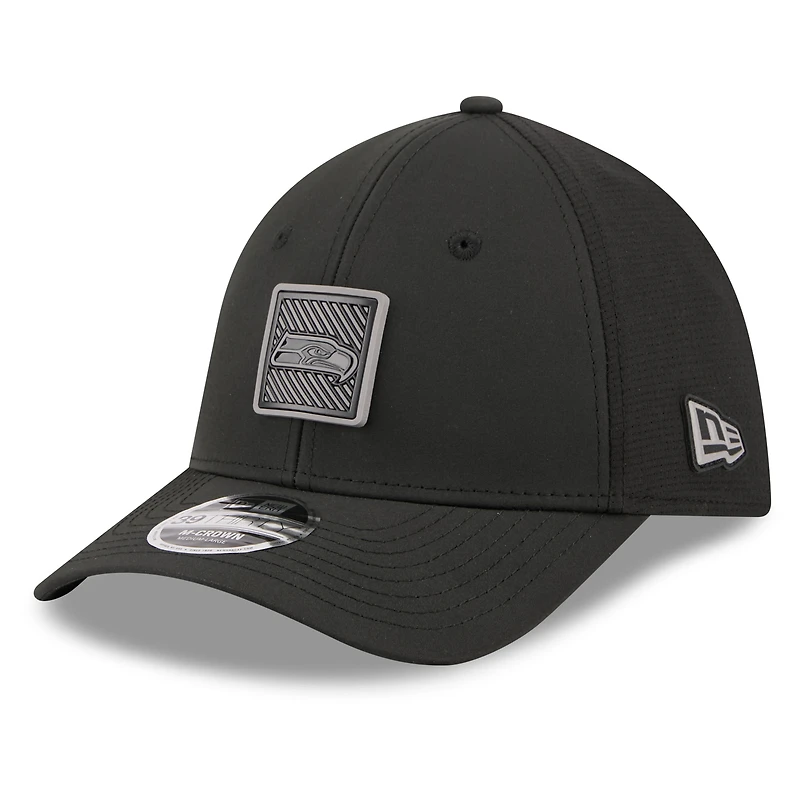 Men's New Era Black Seattle Seahawks 2026 NFL Training Camp 39THIRTY Flex Hat