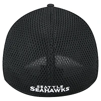 Men's New Era Black Seattle Seahawks 39THIRTY Flex Hat