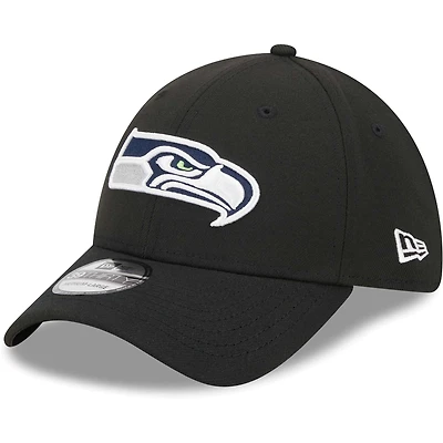 Casquette 39THIRTY Flex New Era Seattle Seahawks Main pour homme, noire