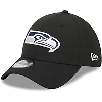 Casquette 39THIRTY Flex New Era Seattle Seahawks Main pour homme, noire