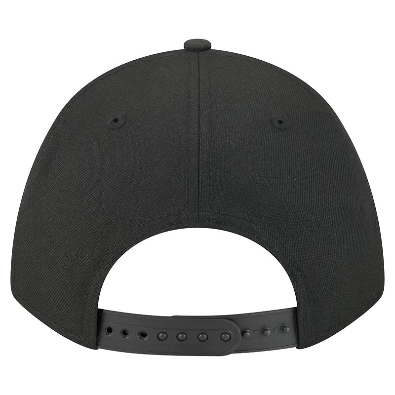 Men's New Era  Black Seattle Seahawks Team Collection 9FORTY M-Crown A-Frame Adjustable Hat