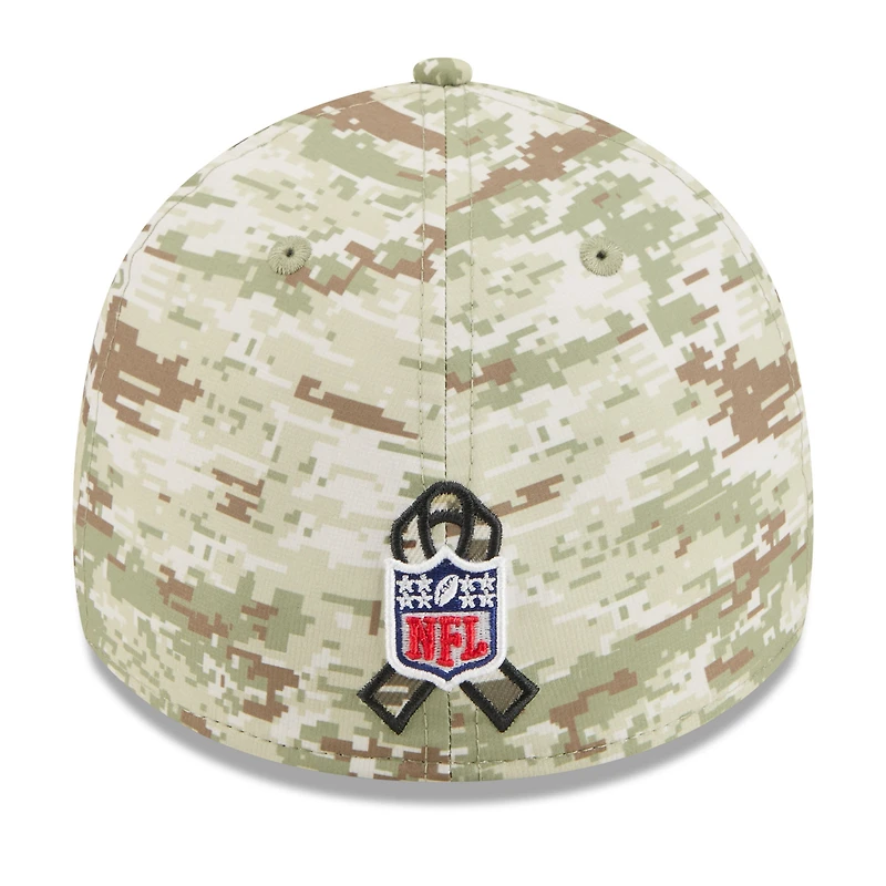 Men's New Era  Camo/Dark Green Seattle Seahawks 2025 Salute to Service 39THIRTY Flex Hat