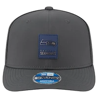 Men's New Era Charcoal Seattle Seahawks 2025 Sideline Cold Weather 9SEVENTY Adjustable Hat