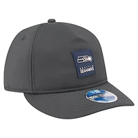 Men's New Era Charcoal Seattle Seahawks 2025 Sideline Cold Weather Retro Crown 59FIFTY Fitted Hat