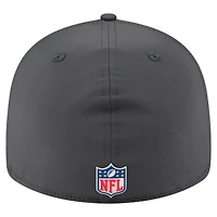 Men's New Era Charcoal Seattle Seahawks 2025 Sideline Cold Weather Retro Crown 59FIFTY Fitted Hat