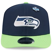 Men's New Era  College Navy/Neon Green Seattle Seahawks 2026 NFL Draft 9SEVENTY Adjustable Hat
