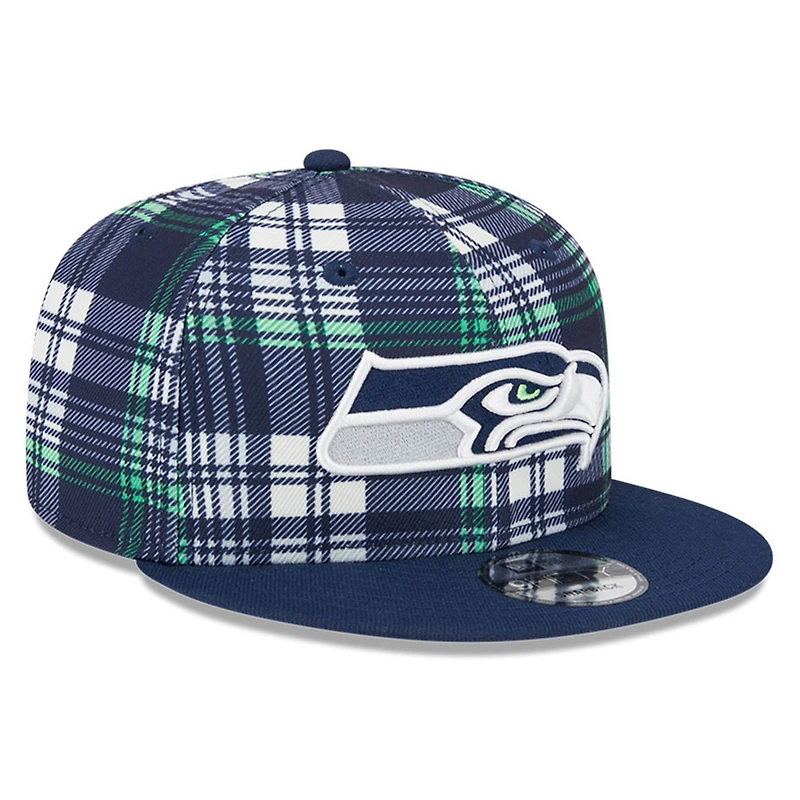 Casquette Snapback 9FIFTY New Era College Navy Seattle Seahawks 2024 Sideline Statement pour hommes
