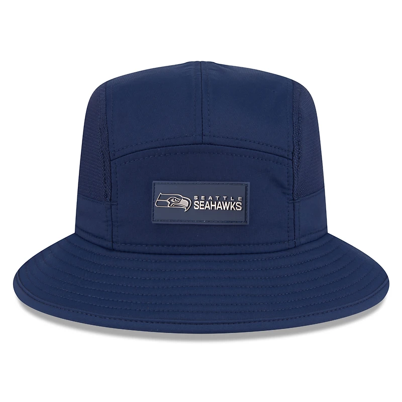 Bob New Era College Navy pour homme Seattle Seahawks 2025 Sideline