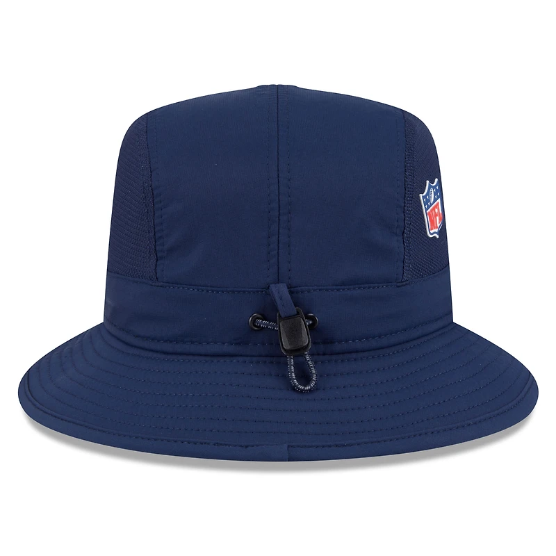 Bob New Era College Navy pour homme Seattle Seahawks 2025 Sideline