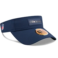 Visière latérale New Era College Navy pour homme des Seattle Seahawks 2025