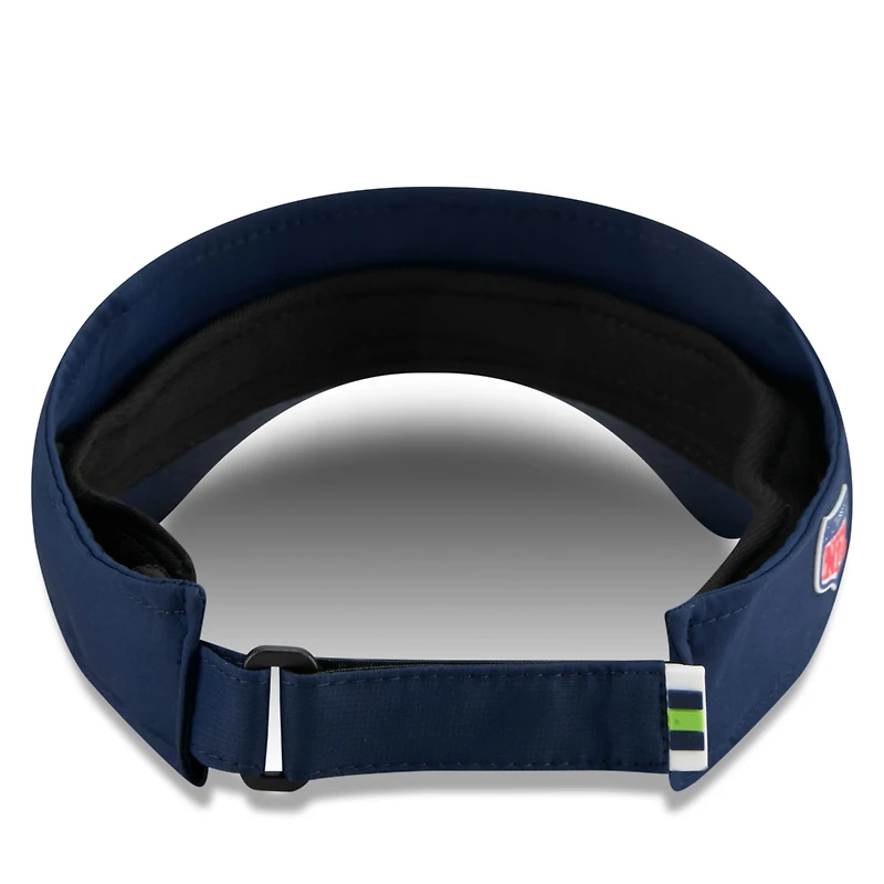 Visière latérale New Era College Navy pour homme des Seattle Seahawks 2025