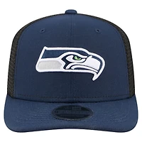 Casquette trucker ajustable New Era College Navy Seattle Seahawks 9SEVENTY pour homme