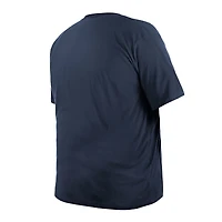 T-shirt avec casque New Era College Navy Seattle Seahawks pour hommes, grand et