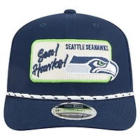 Men's New Era College Navy Seattle Seahawks Chant 9SEVENTY Stretch-Snap Hat