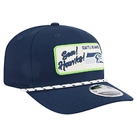 Men's New Era College Navy Seattle Seahawks Chant 9SEVENTY Stretch-Snap Hat