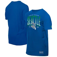 Men's New Era  College Navy Seattle Seahawks Combine Authentic Training Throwback T-Shirt