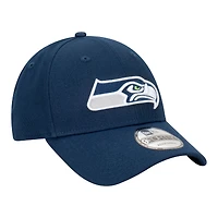 Men's New Era  College Navy Seattle Seahawks Core Team 9FORTY Adjustable Hat