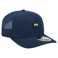 Men's New Era College Navy Seattle Seahawks Micro Badge 9SEVENTY Adjustable Hat