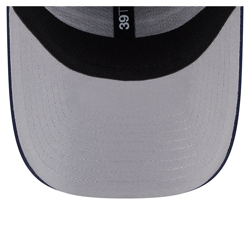 Casquette 39THIRTY Flex New Era College Navy pour homme, motif rayures des Seattle Seahawks