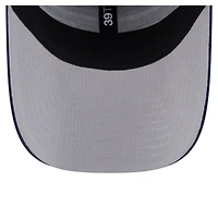 Casquette 39THIRTY Flex New Era College Navy pour homme, motif rayures des Seattle Seahawks
