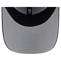 Casquette 39THIRTY Flex New Era College Navy pour homme, motif Seattle Seahawks Stripes