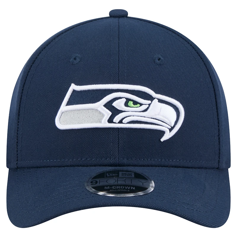 Men's New Era  College Navy Seattle Seahawks Team Collection 9FORTY M-Crown Adjustable Hat