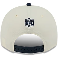 Men's New Era Cream/College Navy Seattle Seahawks 2025 NFL Draft 9FIFTY A-Frame Snapback Hat